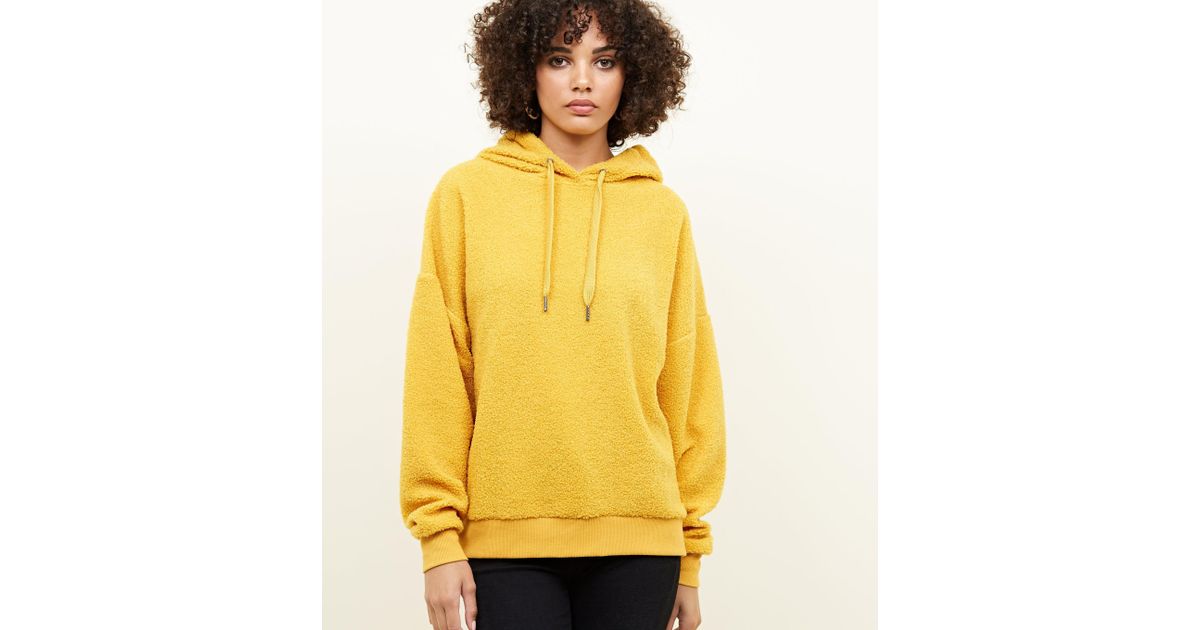 mustard oversized hoodie