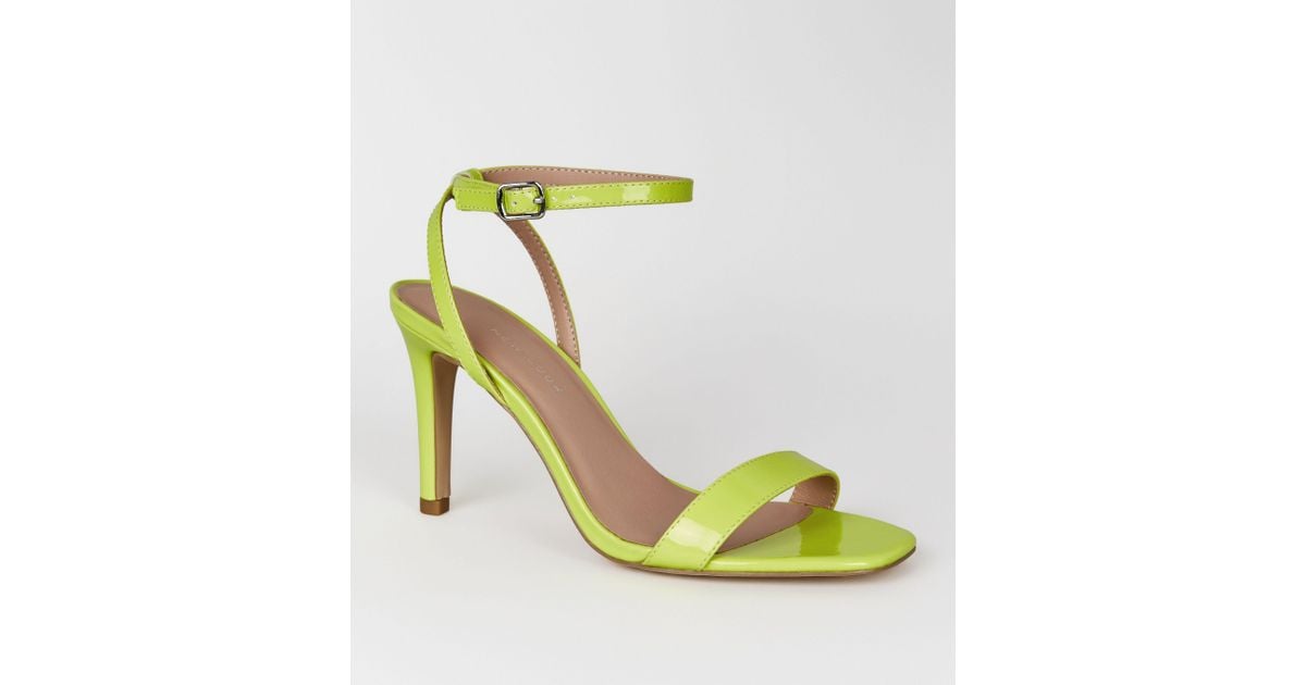 wide fit neon heels