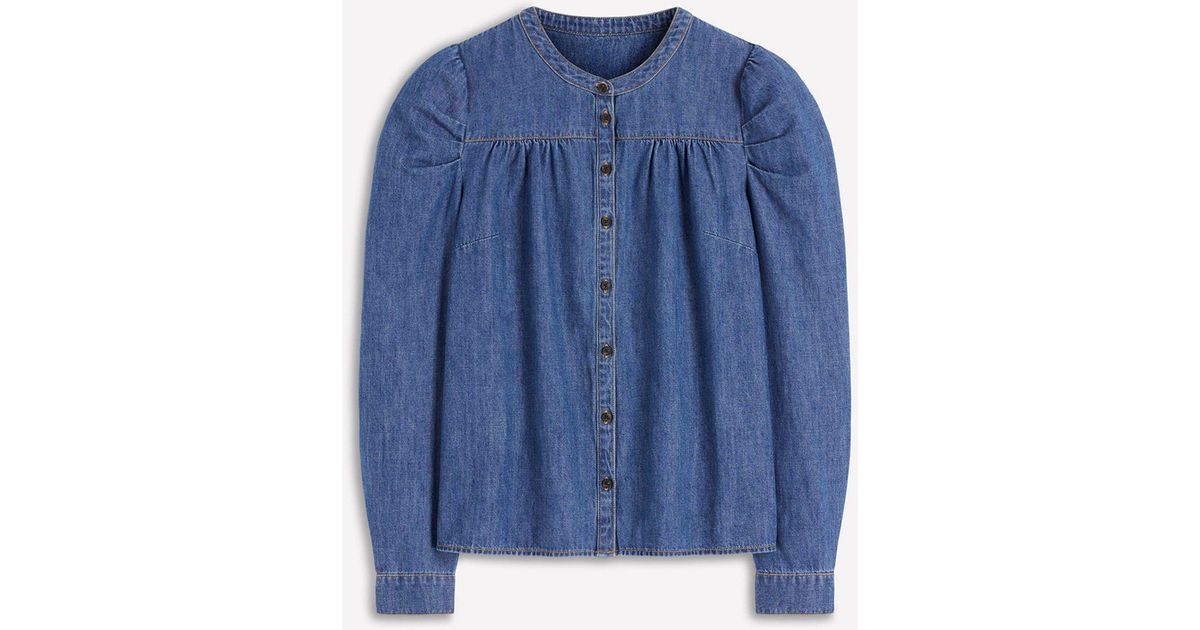 Boden Mutton Denim Shirt in Blue | Lyst
