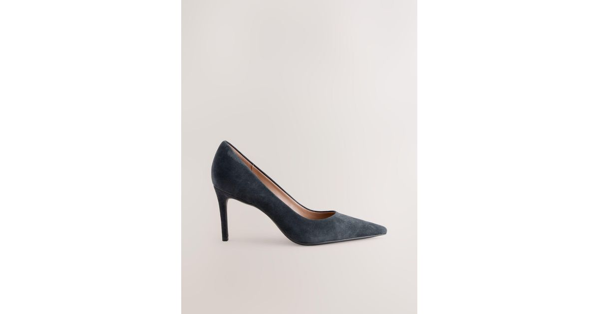 Next Rise Shoes Next Standard/Wide Fit Mid Court Shoes in Blue | Lyst