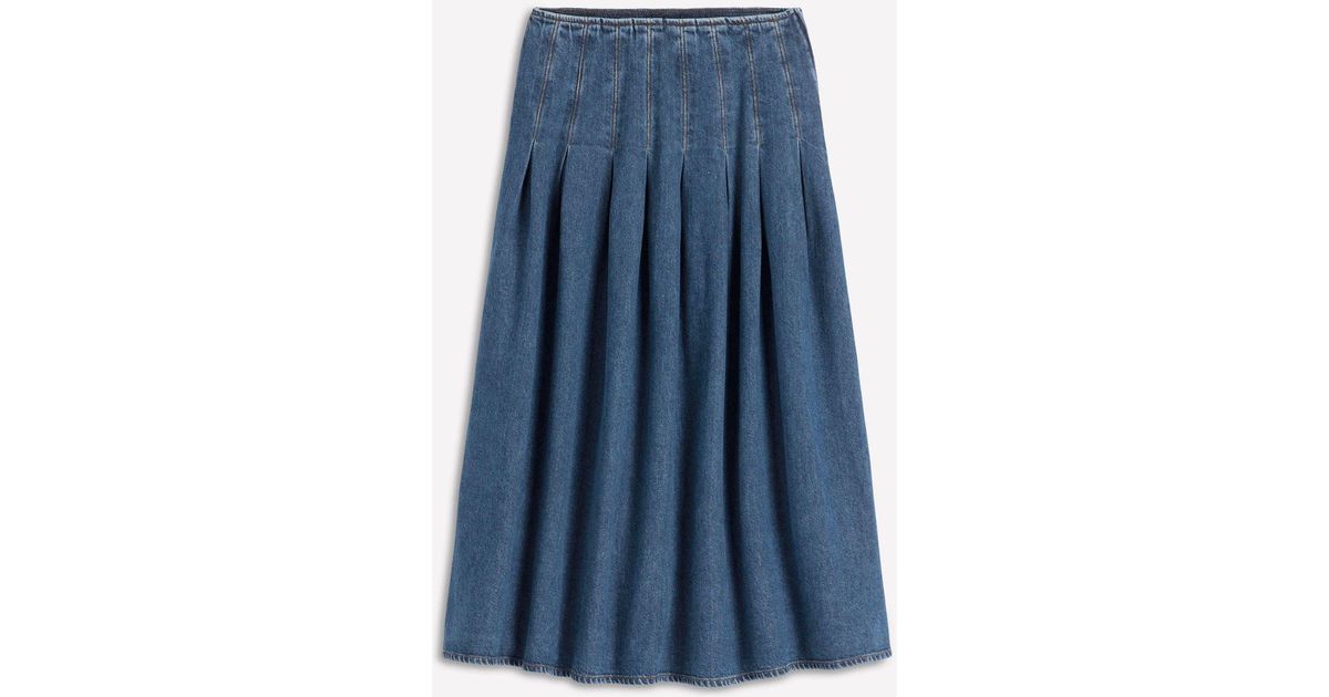 Boden Valentina Denim Skirt in Blue | Lyst