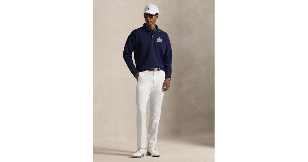Ralph Lauren Rlx New York Golf Long Sleeve Polo Shirt in Blue for Men ...