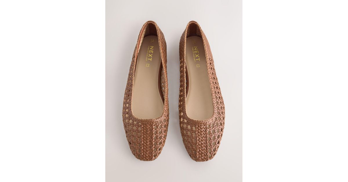 Next Rise Shoes Next Forever Comfort Leather Woven Upper Shoes in Brown | Lyst