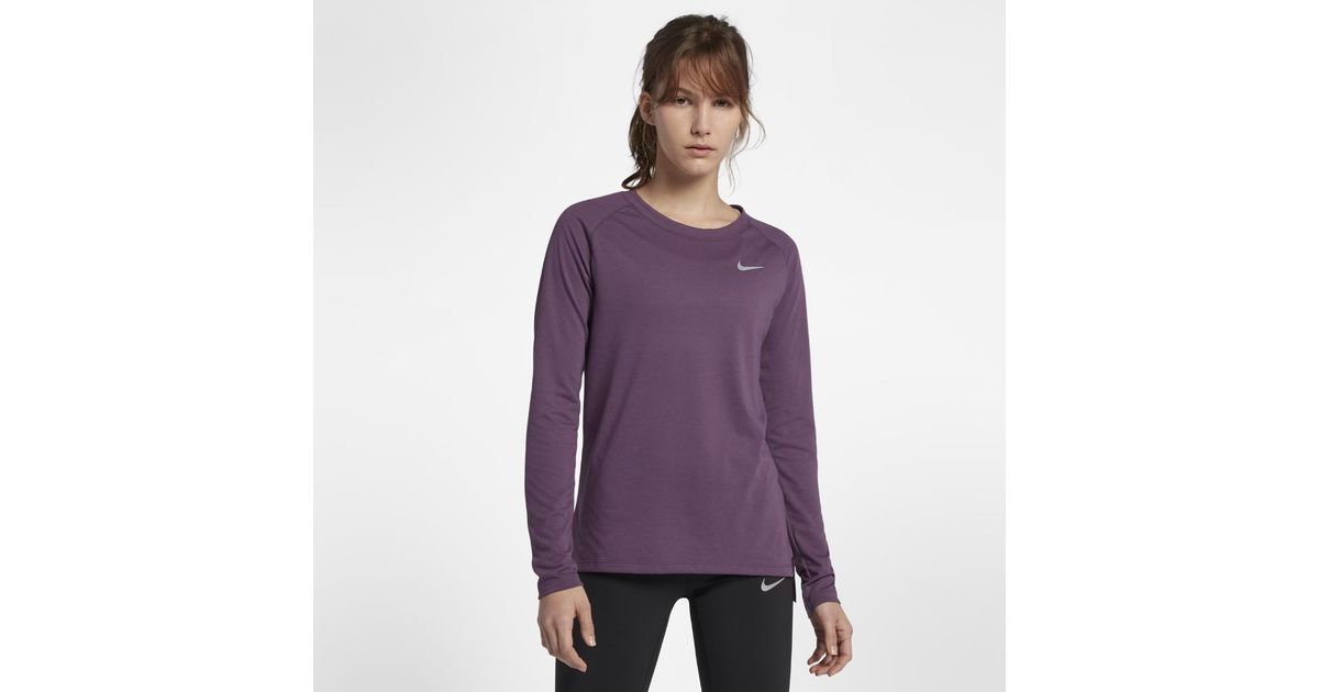 nike tailwind long sleeve running top