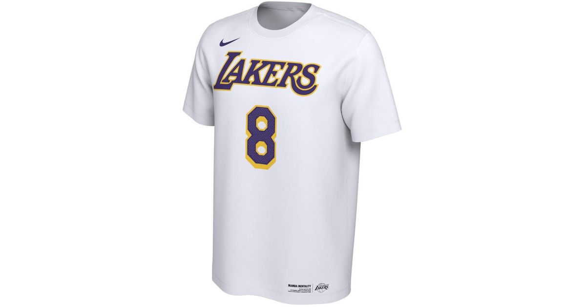 Nike Cotton Kobe Bryant Los Angeles Lakers Dri-fit Nba T-shirt in ...