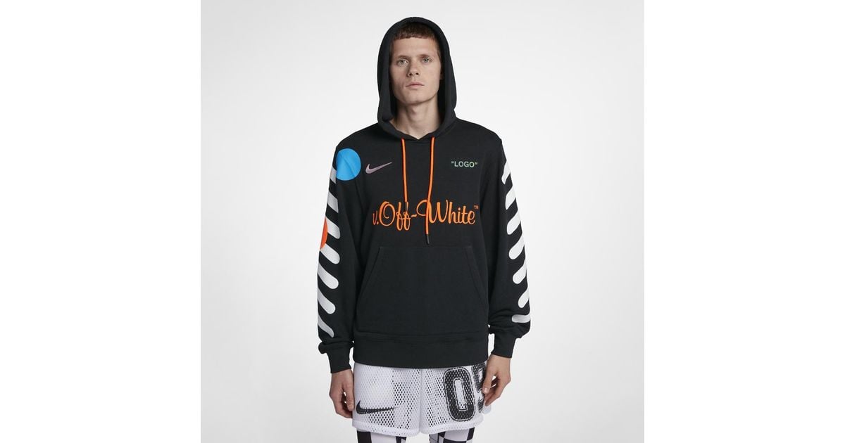 Nike X Off-white Men's Hoodie in Black for Men | Lyst