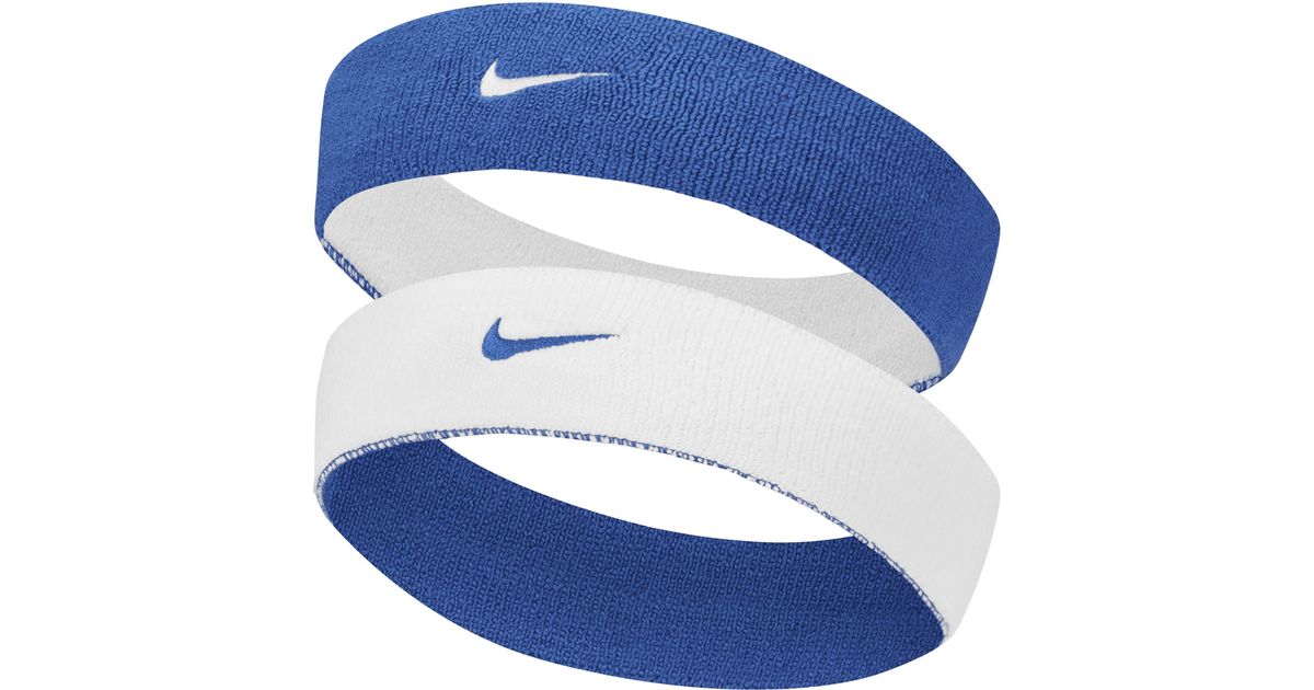 Nike Unisex Dri-fit Reversible Headband In Blue, | Lyst