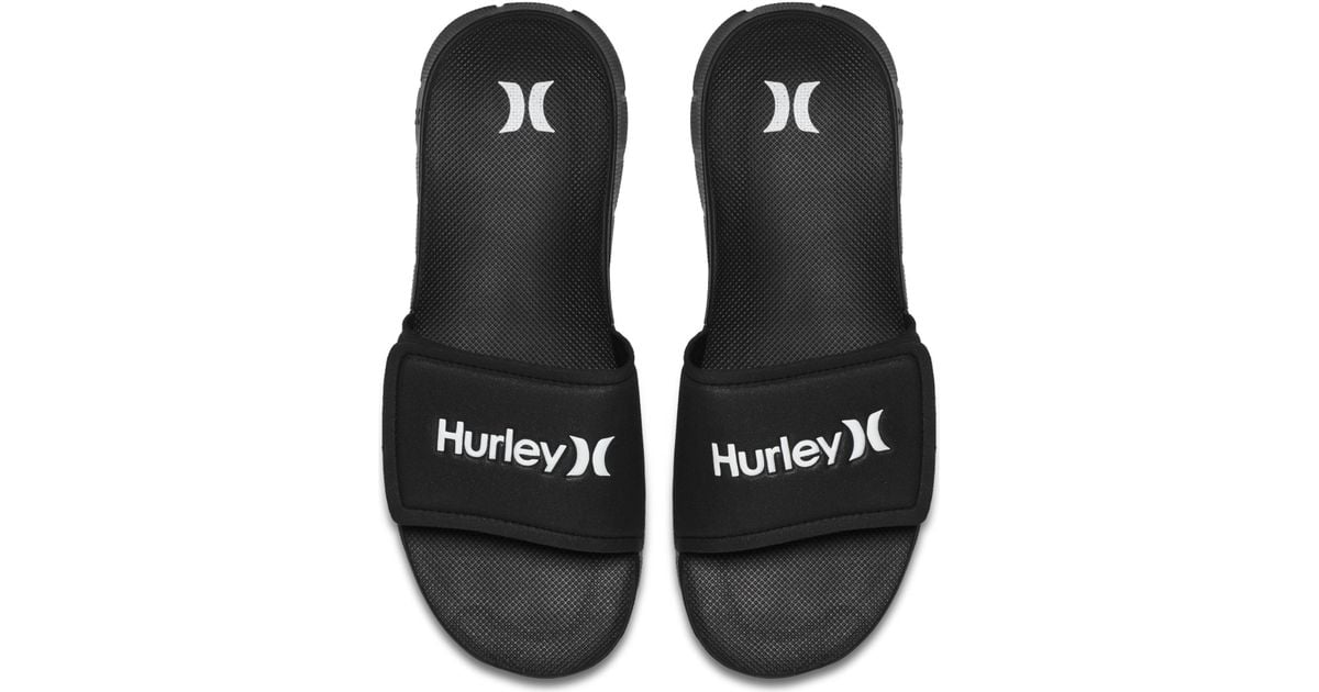 hurley slide sandals