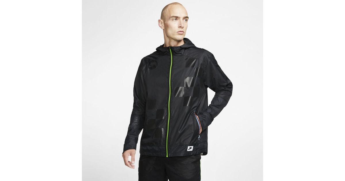 Nike Shield Flash Running Jacket in Black for Men - Lyst