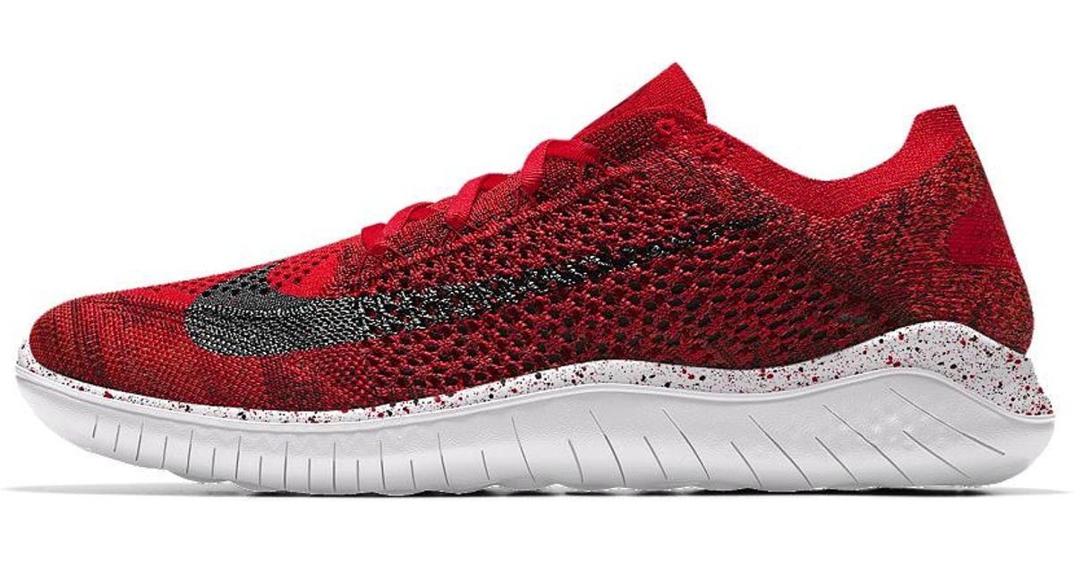 nike free rn flyknit red