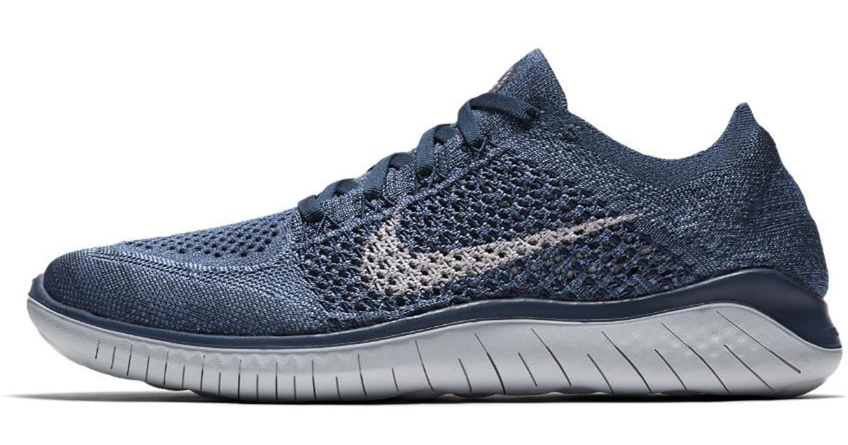 nike free rn flyknit blue