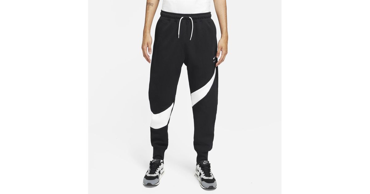 Nike Sportswear Swoosh Tech Fleece Pants in Black for Men
