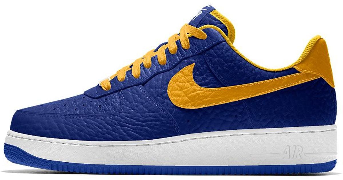 Nike Air Force 1 Low Premium Id (golden State Warriors) Men's Shoe in Blue for Men Lyst