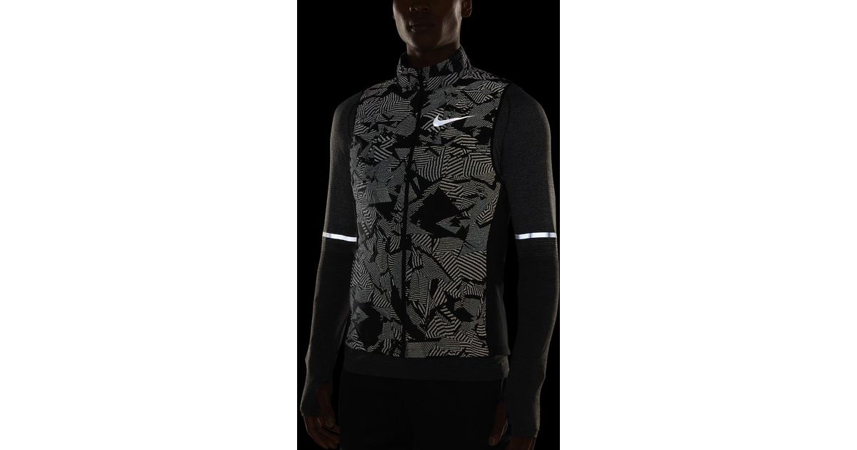 nike essential flash men's reflective running jacket