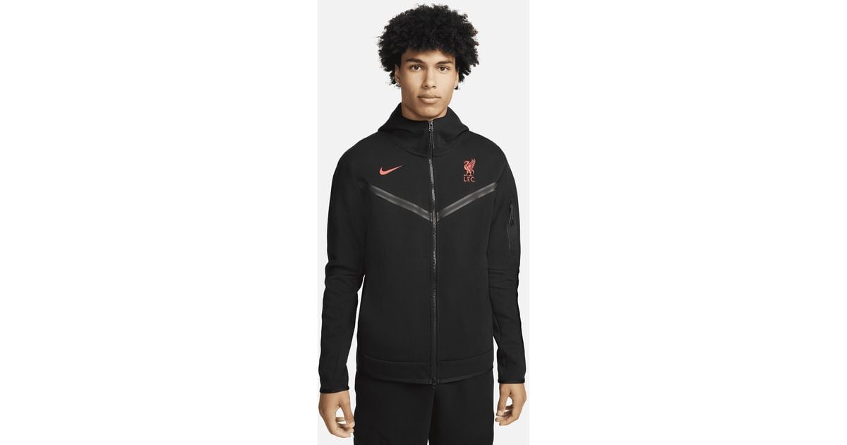 liverpool tech pack hoodie black