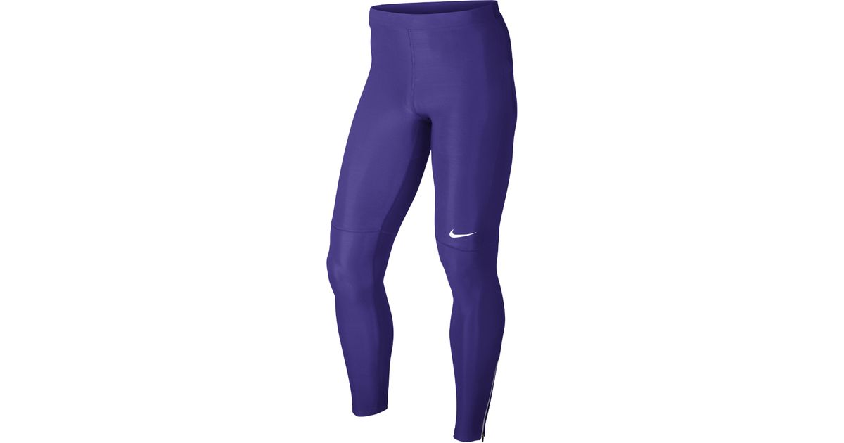 Nike Men's Running Tights in Purple for Men | Lyst