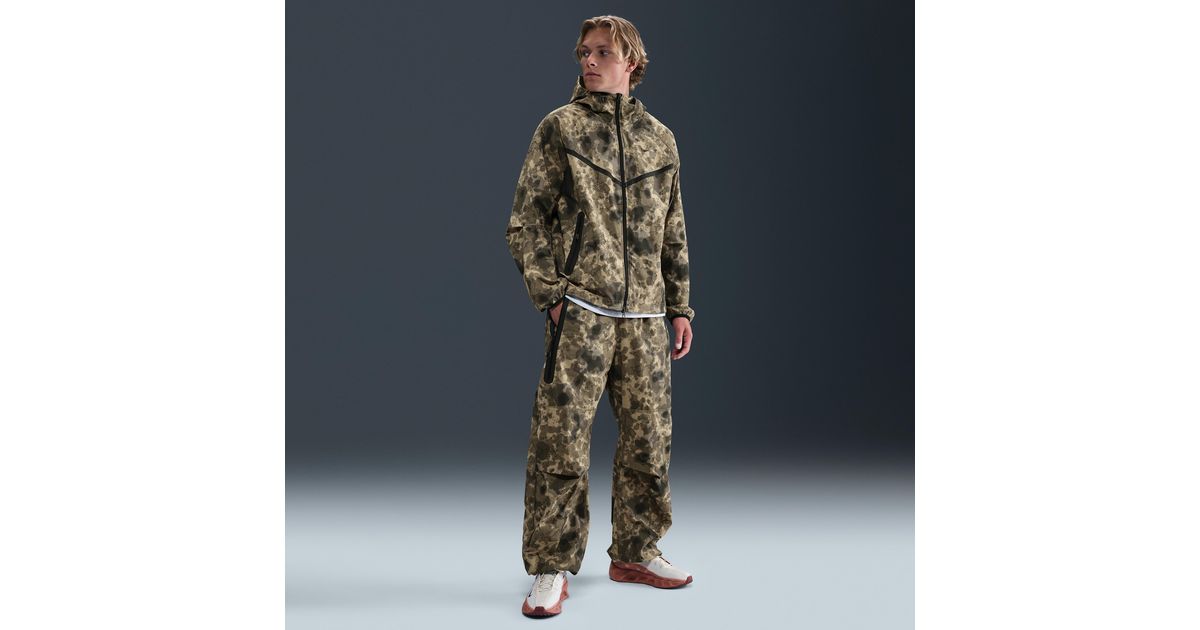 Nike Tech Dri-Fit Woven Camo Loose-Fit Pants in Blue for Men | Lyst