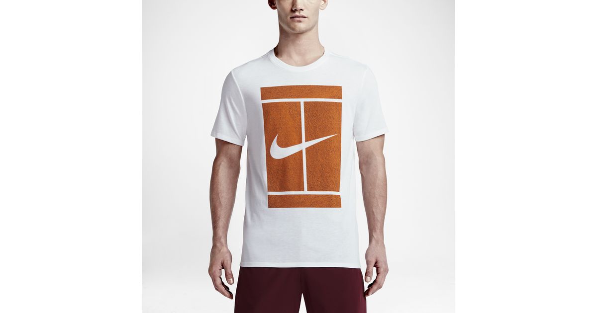 nike tennis logo t shirt