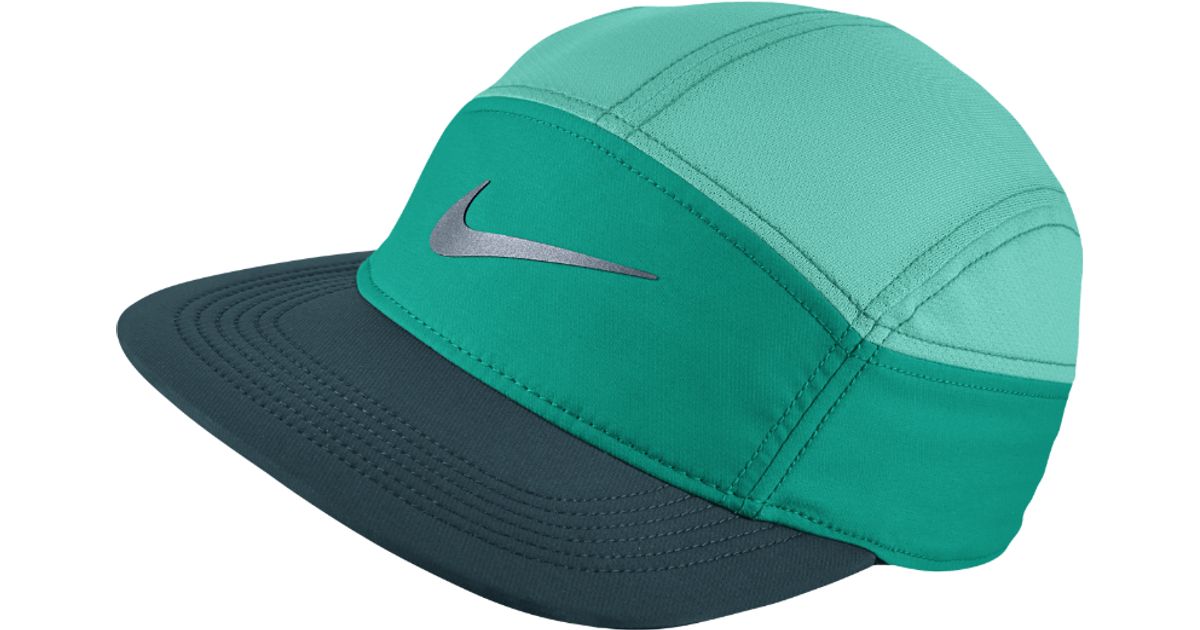Nike Synthetic Aw84 Zip Adjustable Running Hat (green) for Men | Lyst