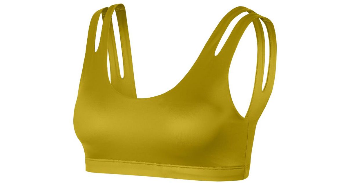 nike yellow sports bra