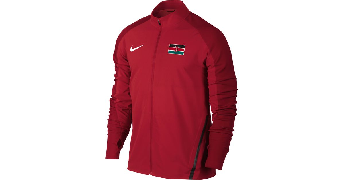 Nike Synthetic Flex Team Kenya Men's Running Jacket in University Red (Red)  for Men | Lyst