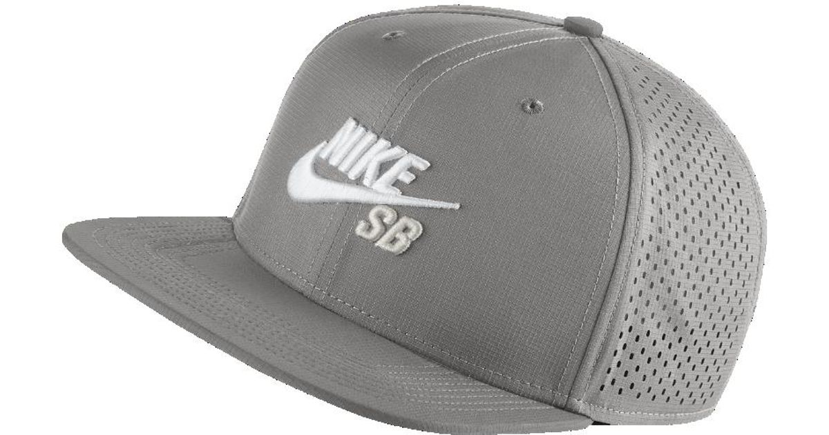 Nike Sb Performance Trucker Hat (grey) in Black Lyst
