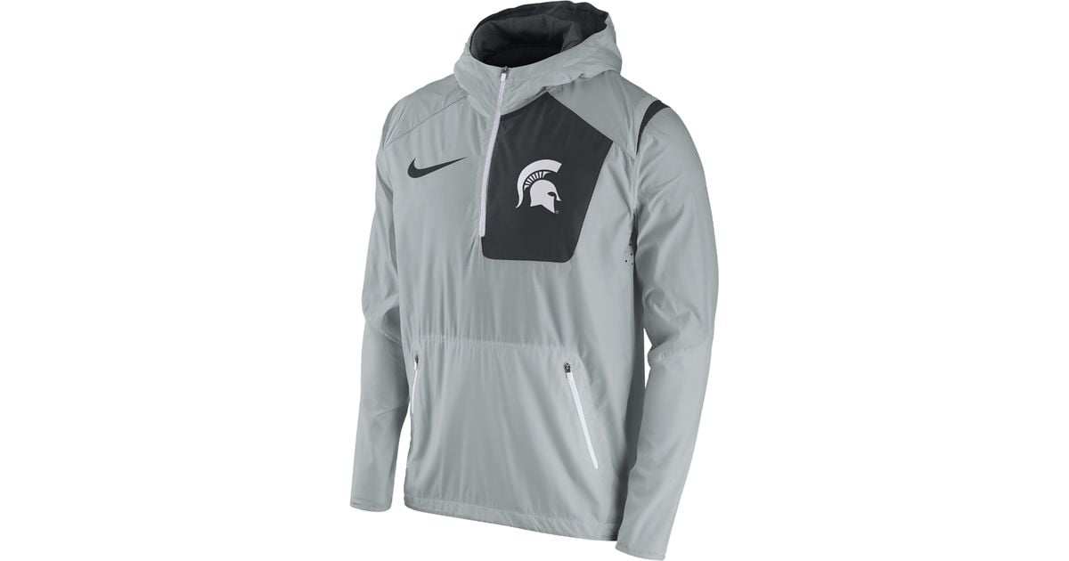 Nike College Vapor Fly Rush (michigan State) Men's Football Jacket in Gray  for Men | Lyst