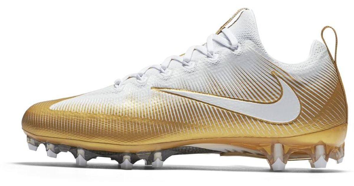 nike vapor untouchable cleats white and gold