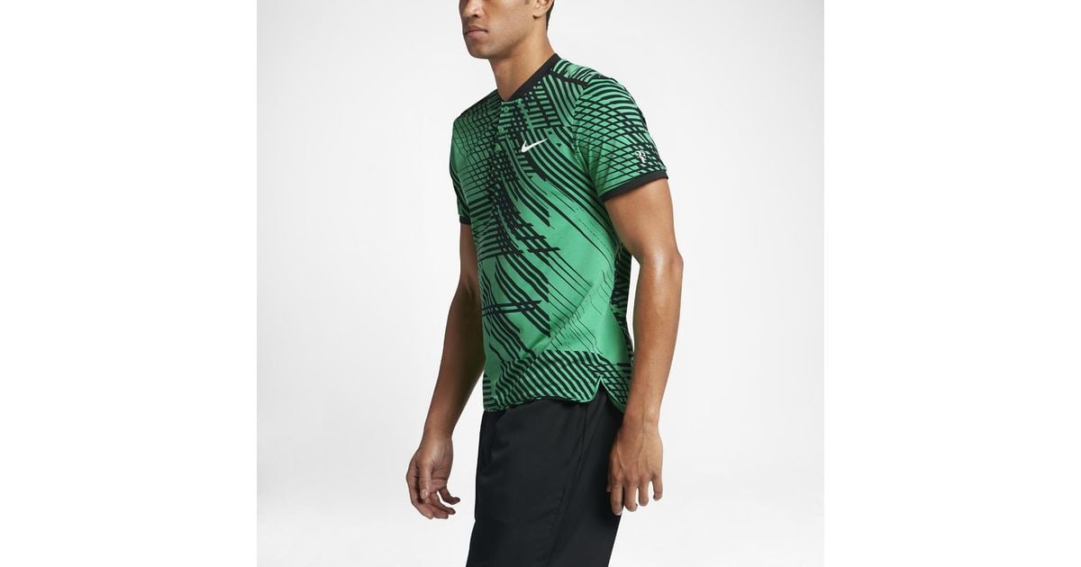 Nike Synthetic Court Roger Federer Advantage Men's Tennis Polo Shirt in  Green for Men | Lyst
