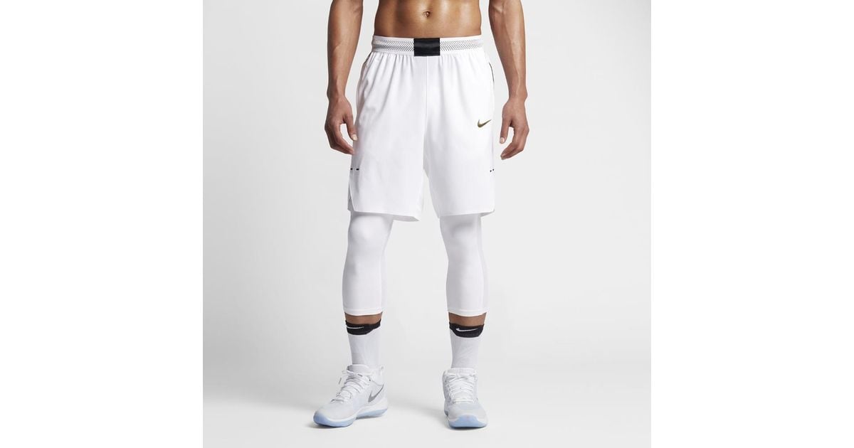 Nike Aeroswift Men's 9 Basketball Shorts in White for Men