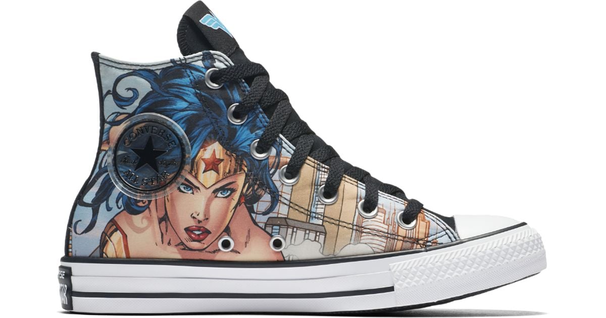 Converse Chuck Taylor All Star Dc Comics Wonder Woman High Top Shoe in Blue  | Lyst