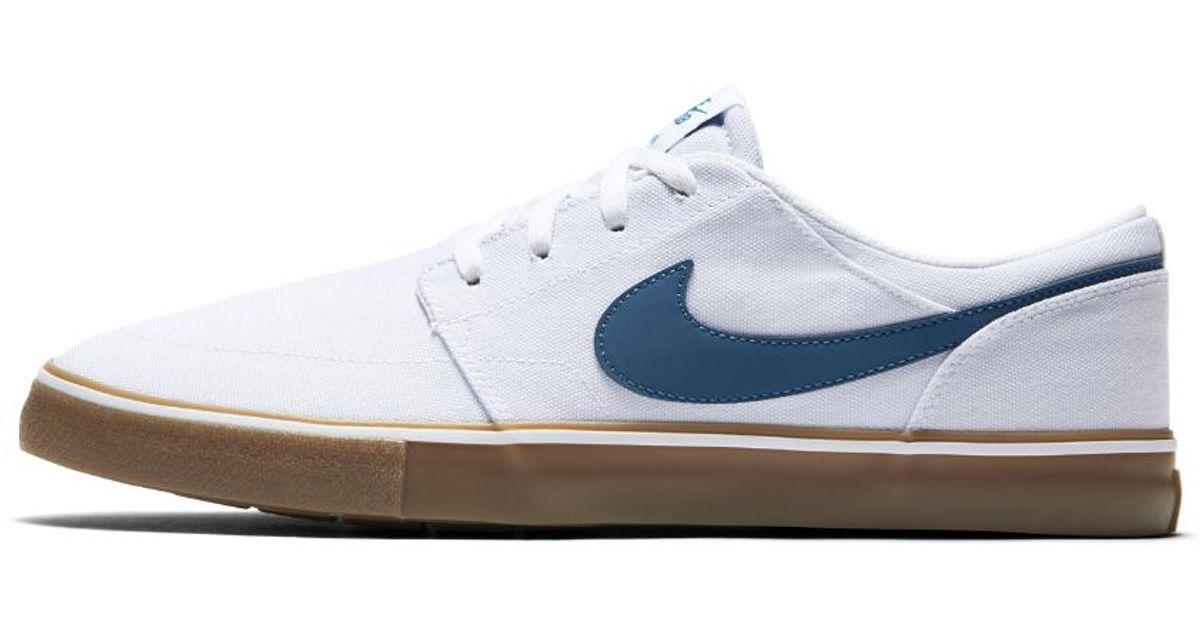 nike sb solarsoft portmore ii canvas men's skateboarding shoe