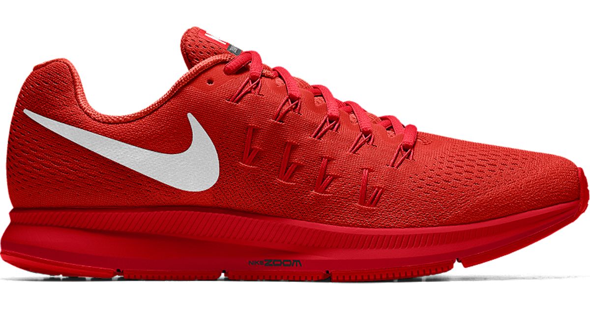 Nike Air Zoom Pegasus 33 Id Men's Running Shoe in Red for Men Lyst(01)