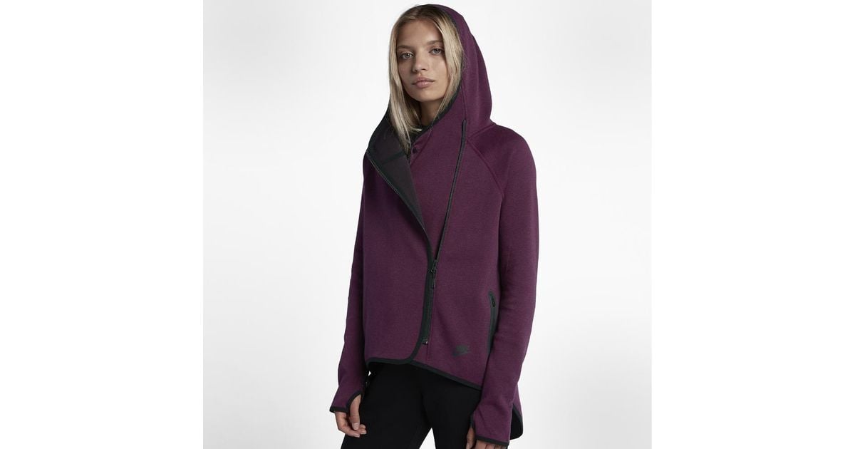 Nike Sportswear Tech Fleece Women's Cape in Purple | Lyst
