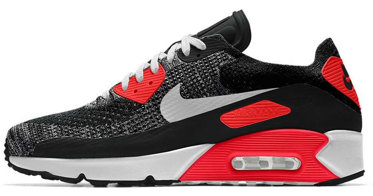 Nike Gray Air Max 90 Ultra 2.0 Flyknit Id Men's Shoe for men Nike Gray Air Max 90 Ultra 2.0 Flyknit Id Men's Shoe for men