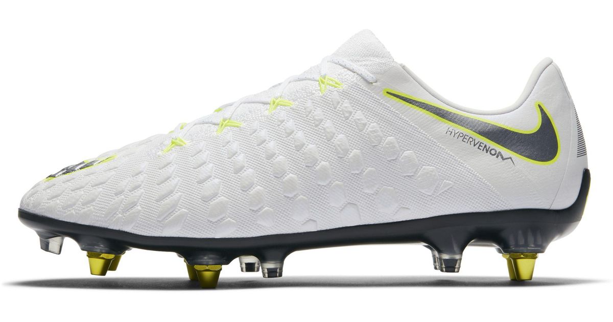 Nike Hypervenom Phantom Iii Elite Sg-pro Anti-clog Soft-ground Football Boot  in White | Lyst UK
