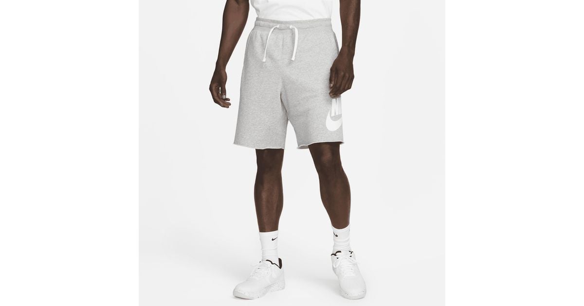 Nike Club Alumni French Terry Shorts in Natural for Men Lyst UK