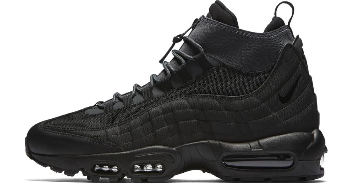 Nike Leather Air Max 95 Sneakerboot Men's Boot in Black/Anthracite ...