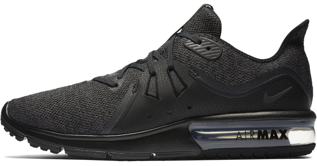 nike air max sequent all black