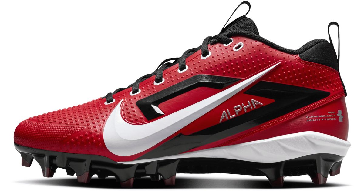 mens red nike football cleats