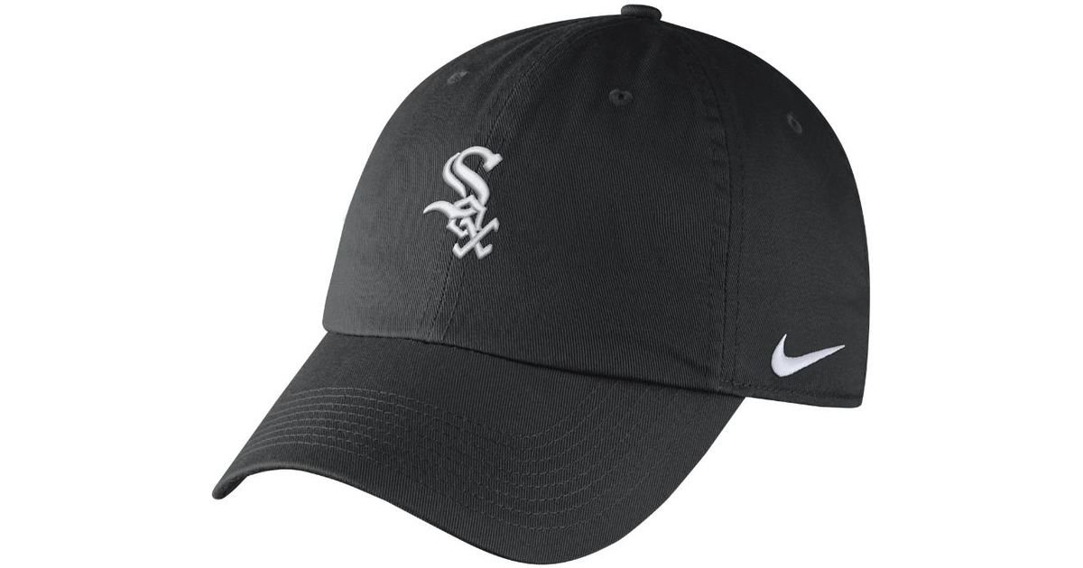 Nike Heritage 86 (mlb White Sox) Adjustable Hat (black) for Men | Lyst