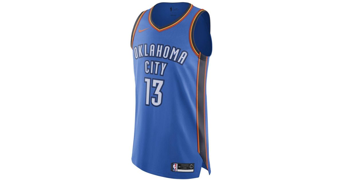 paul george authentic jersey