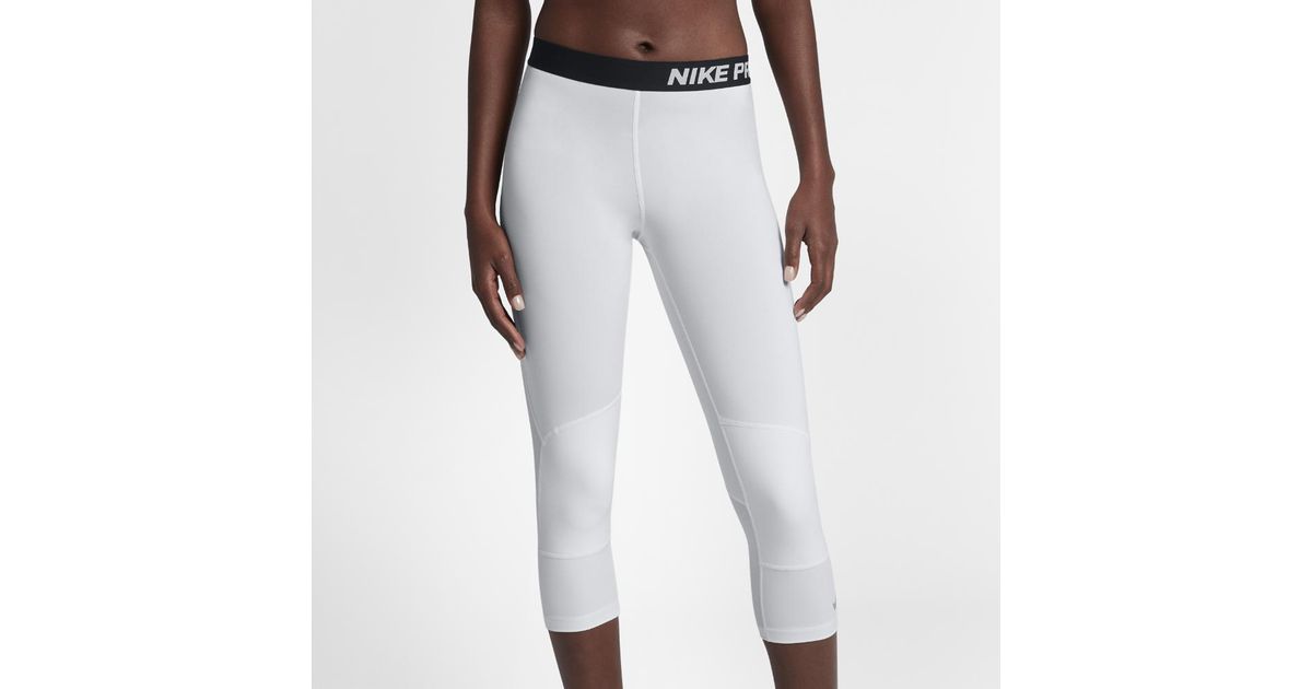 Nike Synthetic Pro Women's 20" Basketball Tights in White/Black (White) |  Lyst