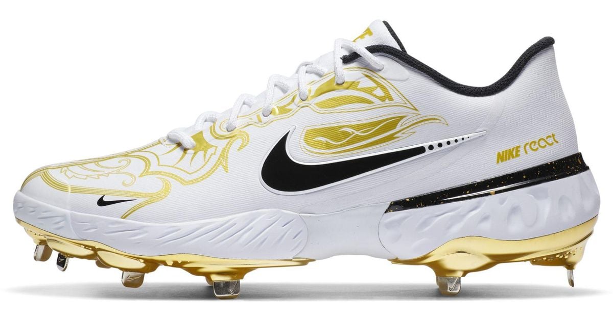 Nike Alpha Huarache Elite 3 Low Premium Baseball Cleats in White for Men Lyst