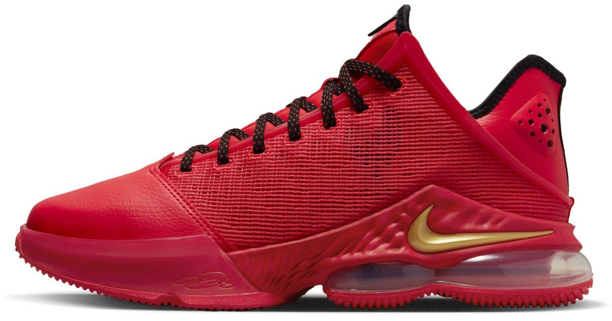 Nike Lebron 19 Low Basketball Shoes in Red for Men Lyst