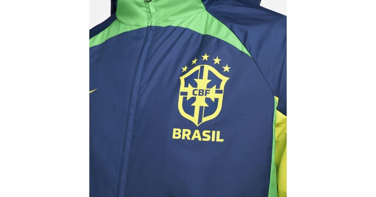 Nike Brazil Awf Full-zip Soccer Jacket in Green for Men | Lyst