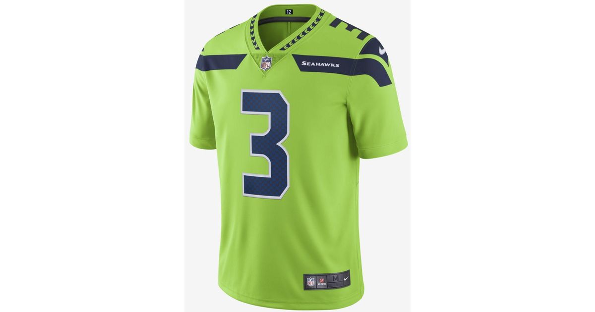 action green seahawks jersey for sale
