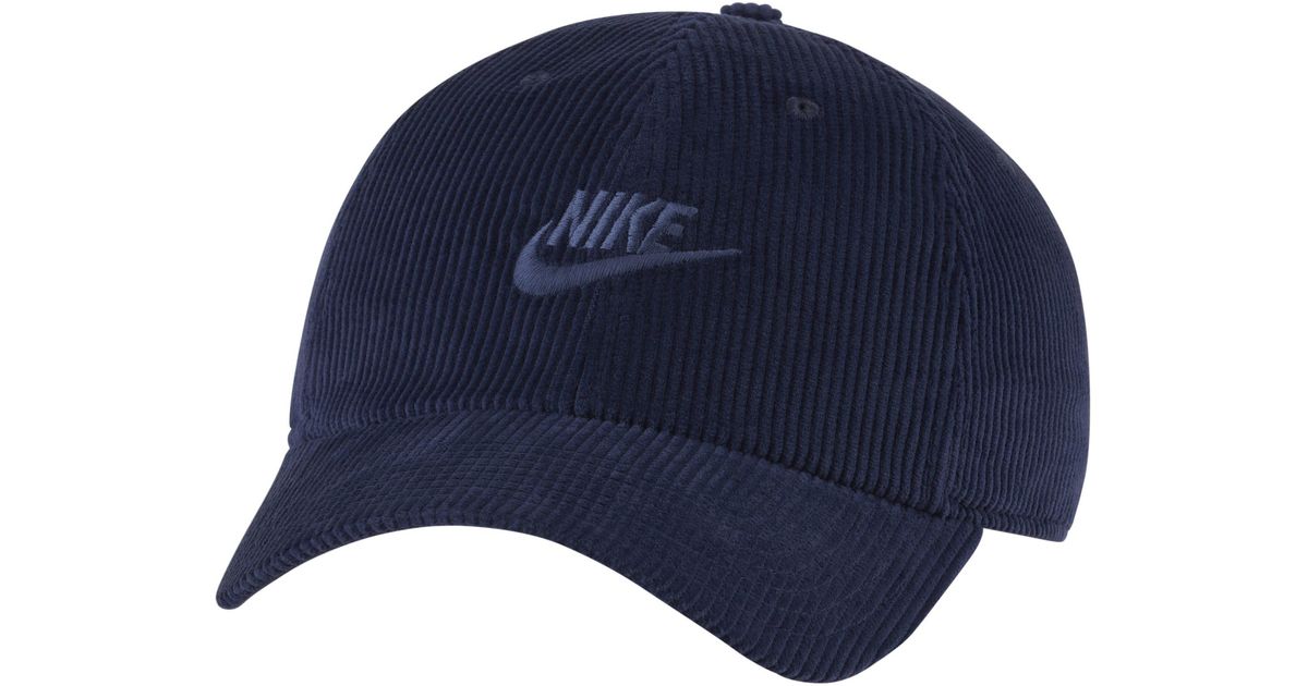 Cappello in velluto Sportswear Heritage 86 di Nike in Blu | Lyst
