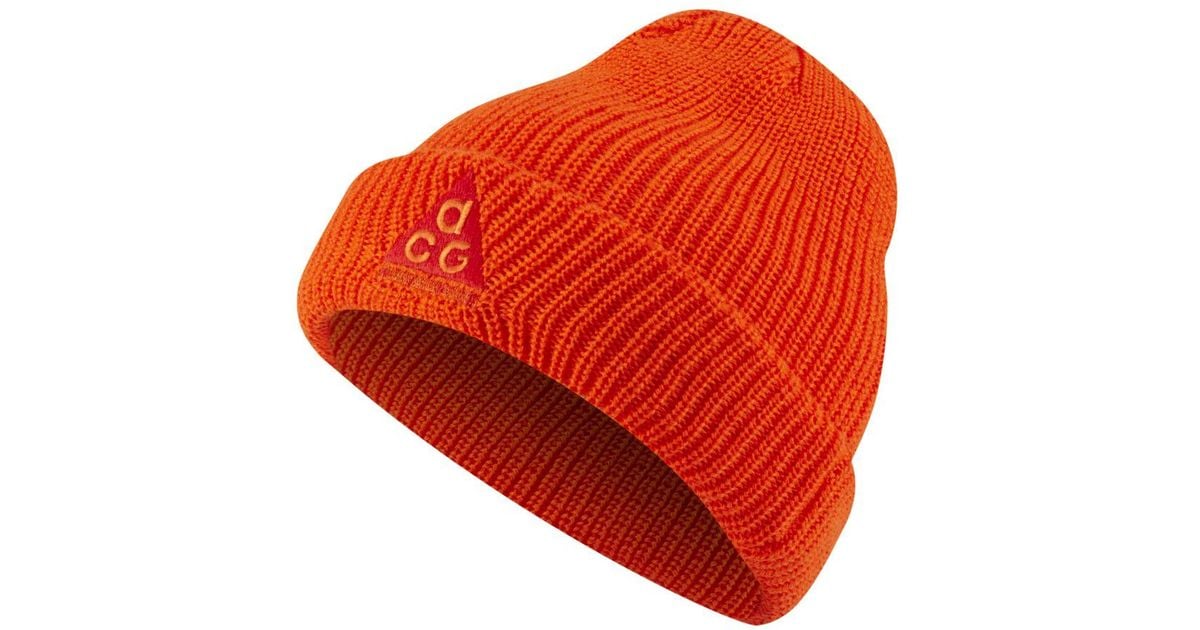 orange nike beanie
