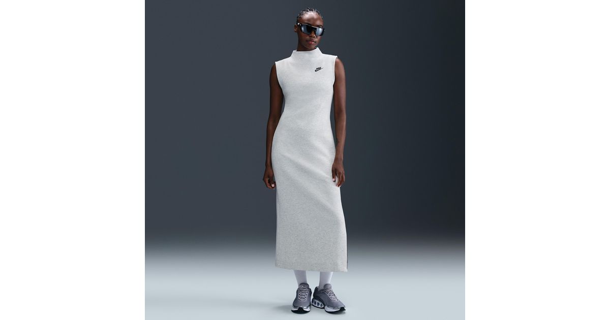 ★Nike★ Sportswear Tech Fleece Slim Maxi Tank Dress W Black Nike Tech Fleece Sleeveless Maxi Dress | Nordstrom